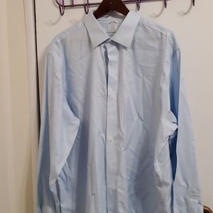 MENS Brooks Brothers 18 6/7 Blue Dress shirt